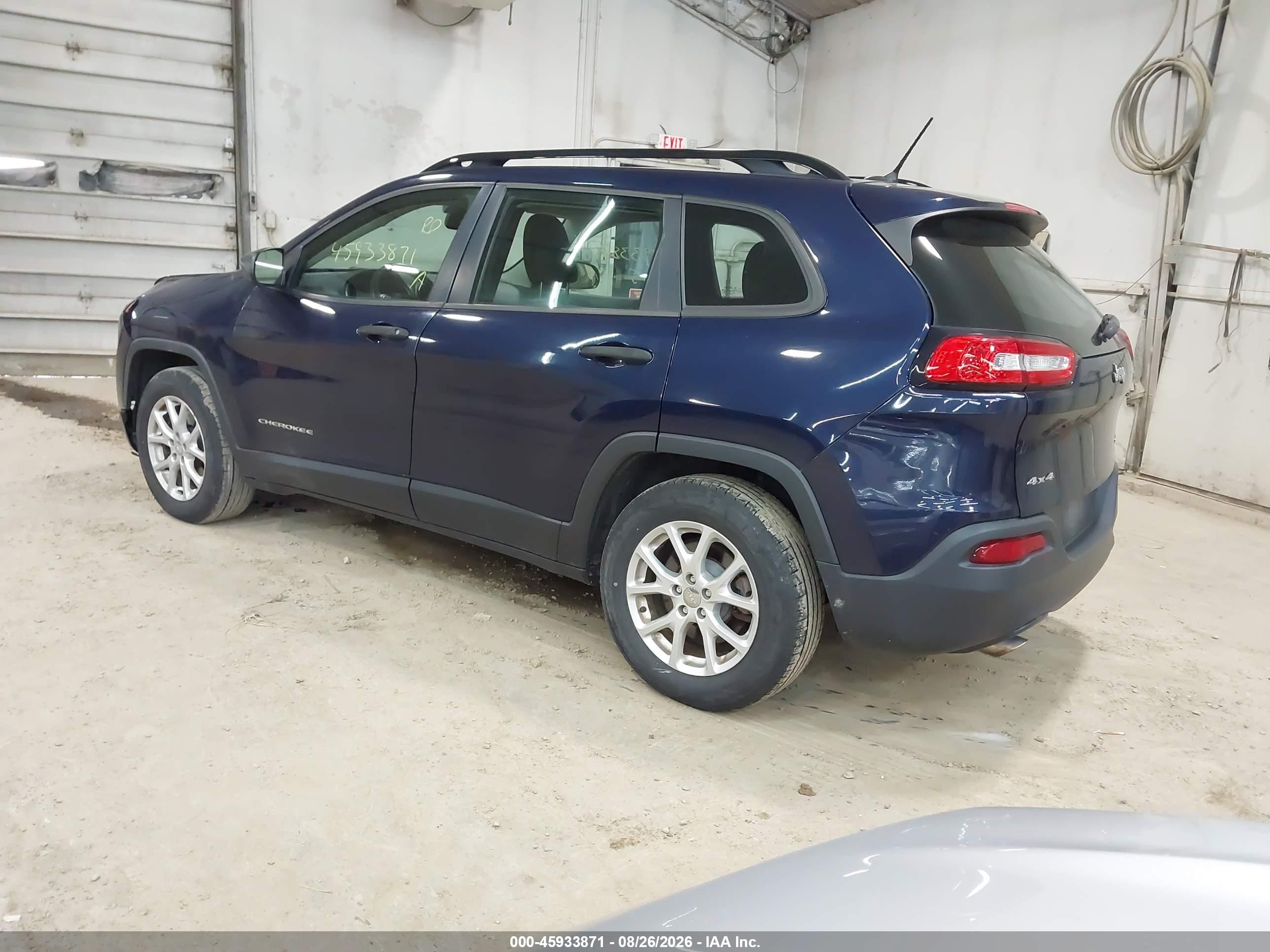 2015 Jeep Cherokee Sport Синий vin: 1C4PJMAB4FW650734