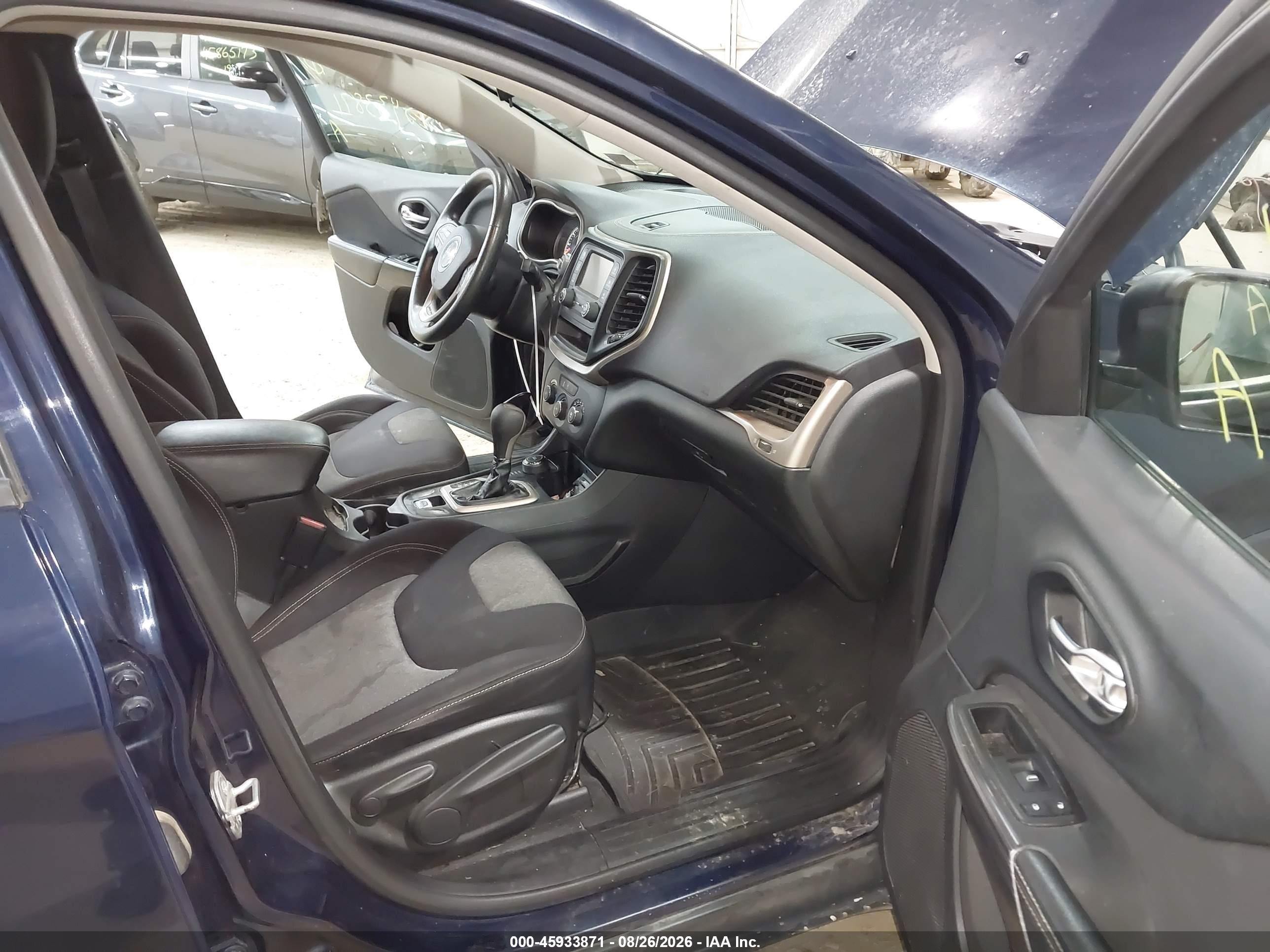 2015 Jeep Cherokee Sport Синий vin: 1C4PJMAB4FW650734