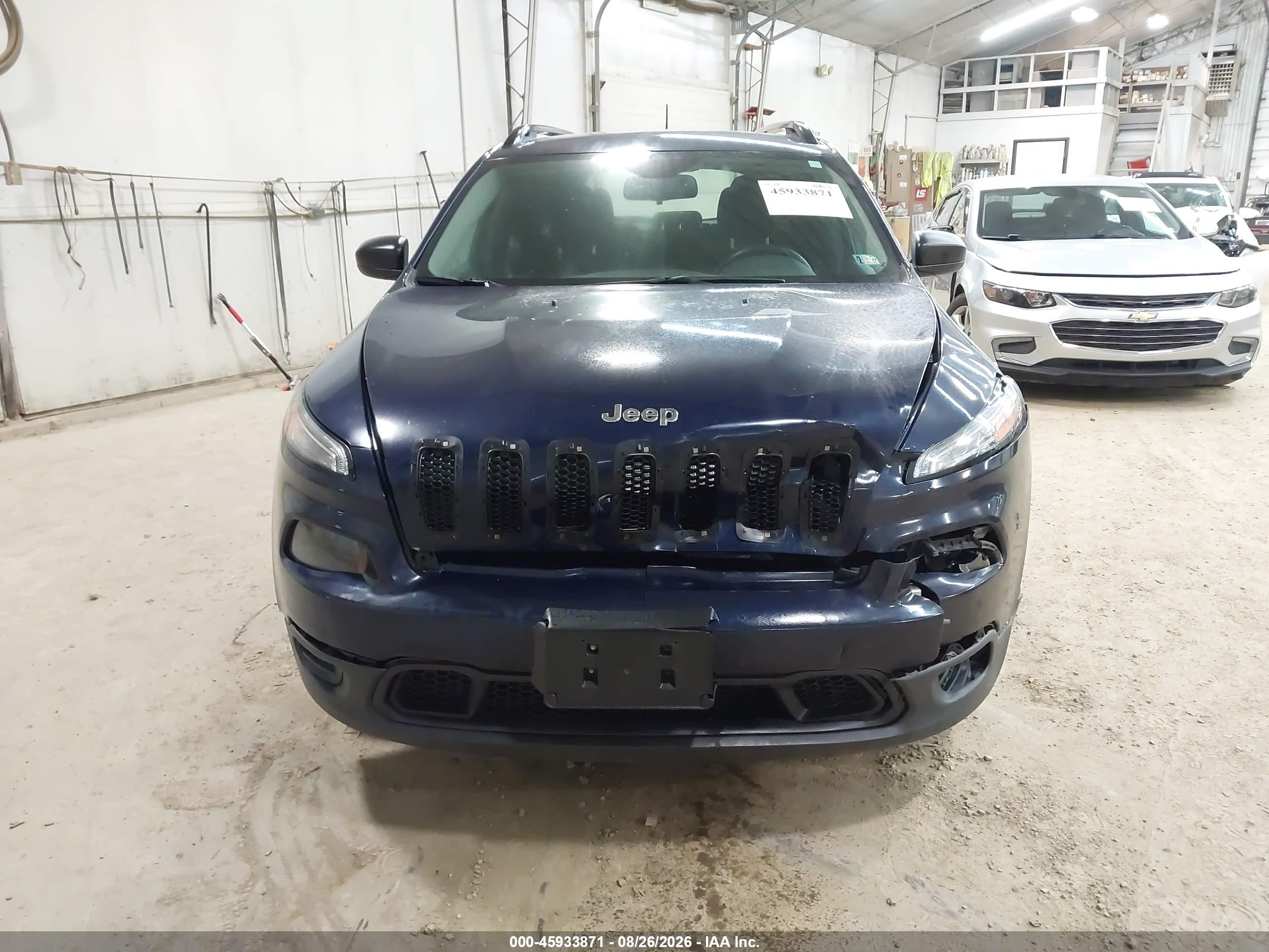 2015 Jeep Cherokee Sport Синий vin: 1C4PJMAB4FW650734