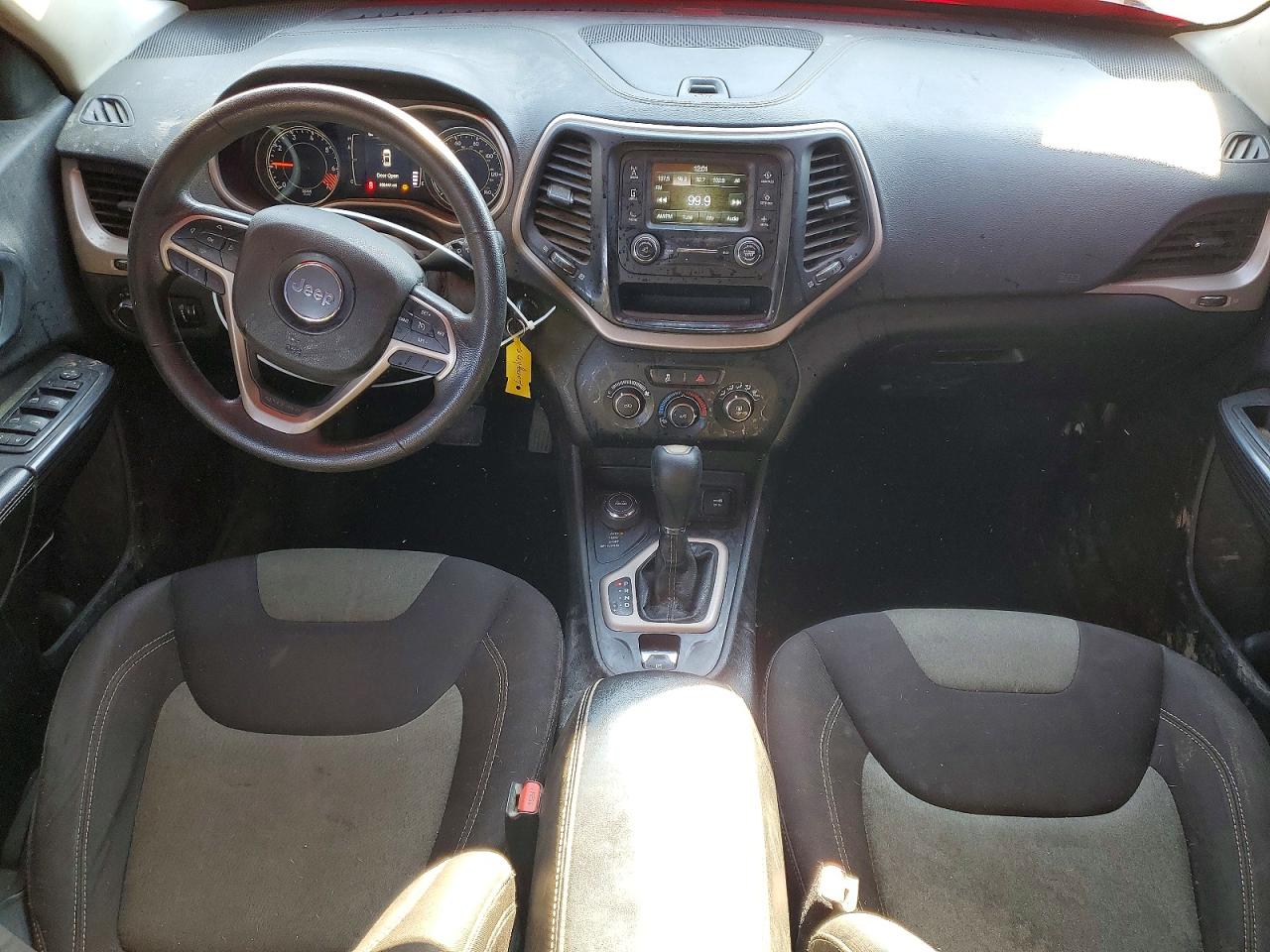 2015 Jeep Cherokee Sport Maroon vin: 1C4PJMAB4FW666559