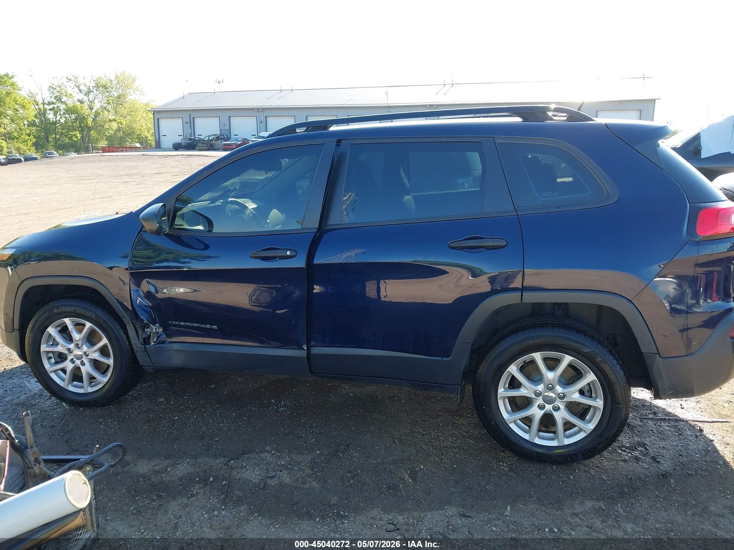 2015 Jeep Cherokee Sport Dark Blue vin: 1C4PJMAB4FW680901