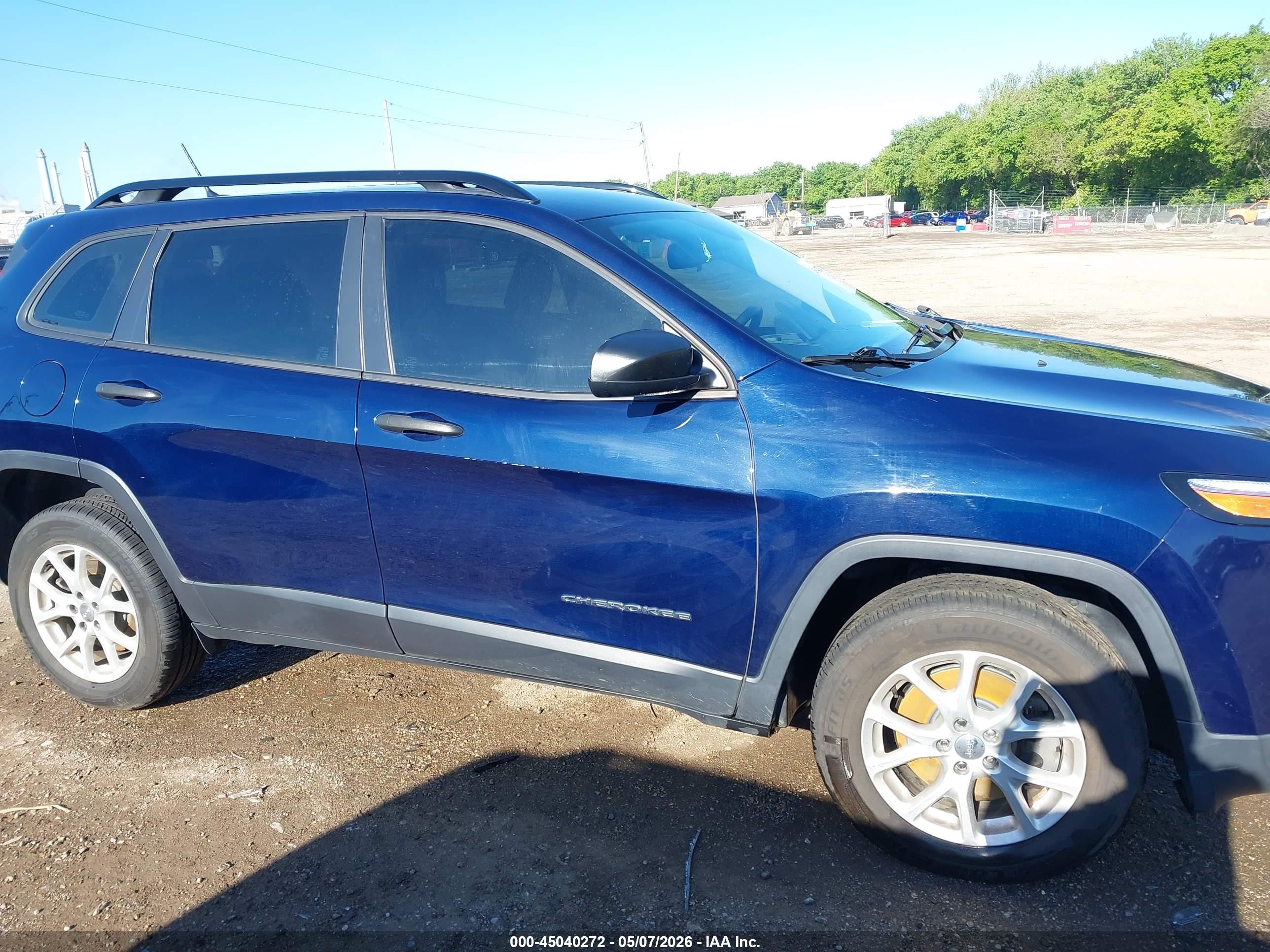 2015 Jeep Cherokee Sport Dark Blue vin: 1C4PJMAB4FW680901