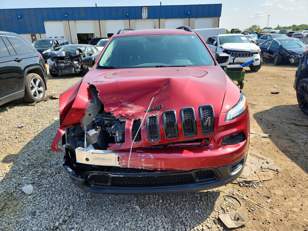 2017 Jeep Cherokee Sport Burgundy vin: 1C4PJMAB4HW654298