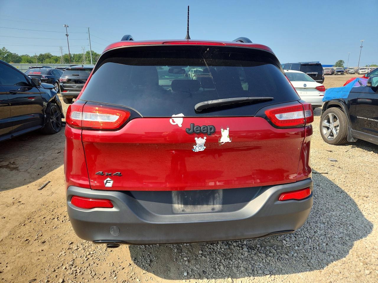 2017 Jeep Cherokee Sport Burgundy vin: 1C4PJMAB4HW654298