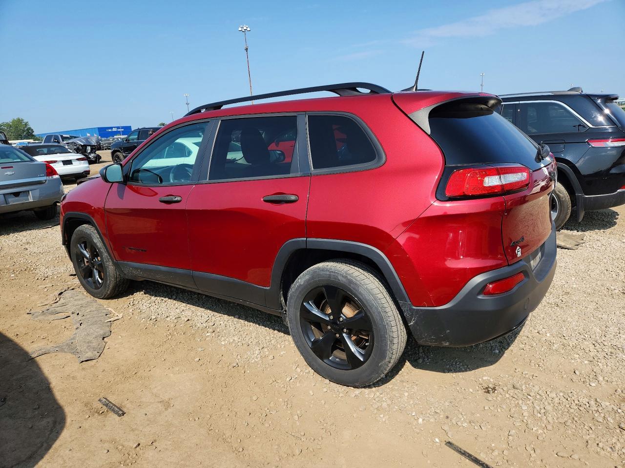 2017 Jeep Cherokee Sport Burgundy vin: 1C4PJMAB4HW654298