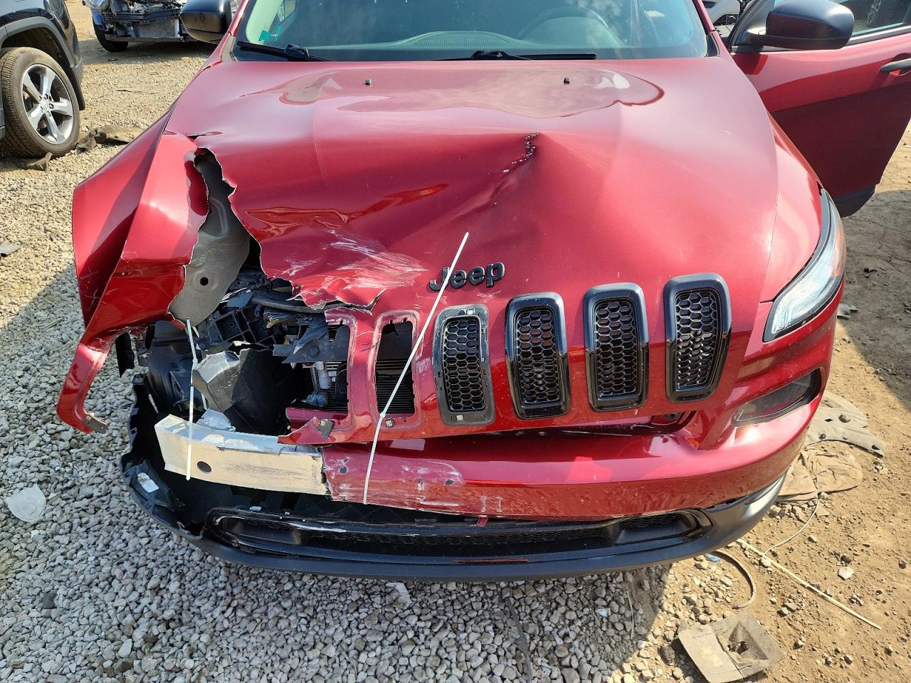 2017 Jeep Cherokee Sport Burgundy vin: 1C4PJMAB4HW654298