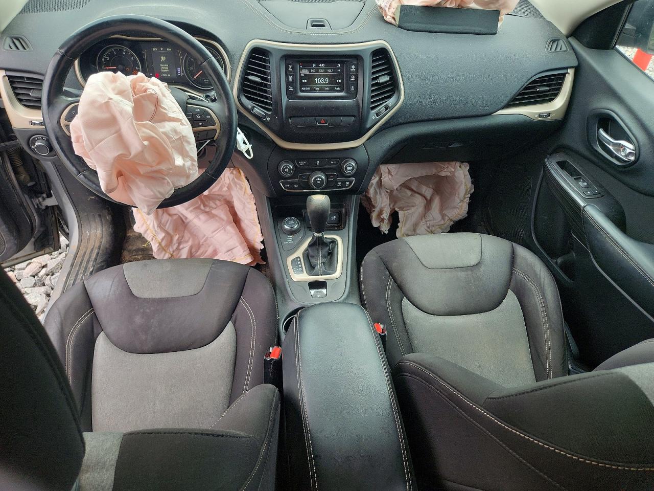 2014 Jeep Cherokee Sport Silver vin: 1C4PJMAB5EW166828