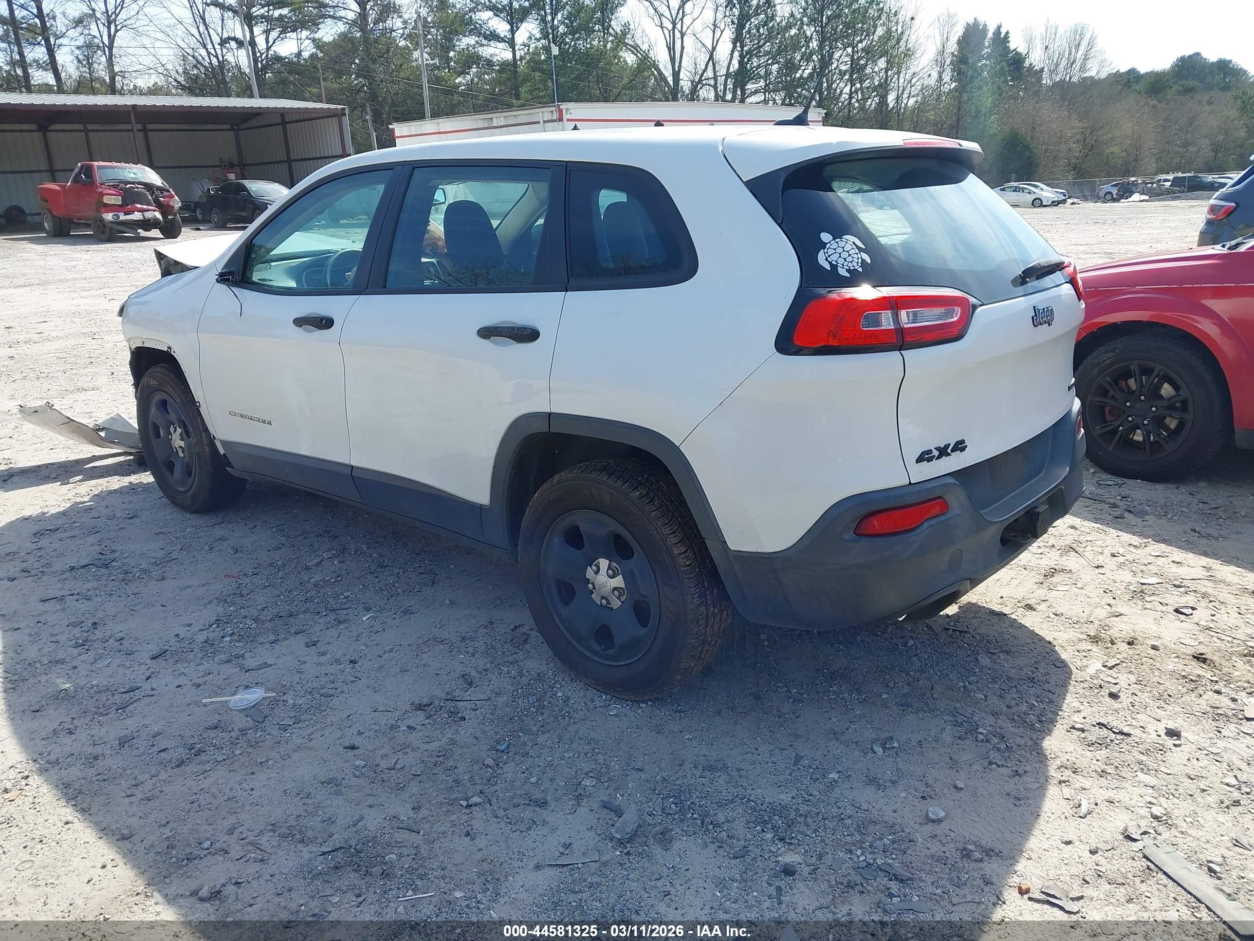 2014 Jeep Cherokee Sport Белый vin: 1C4PJMAB5EW191261