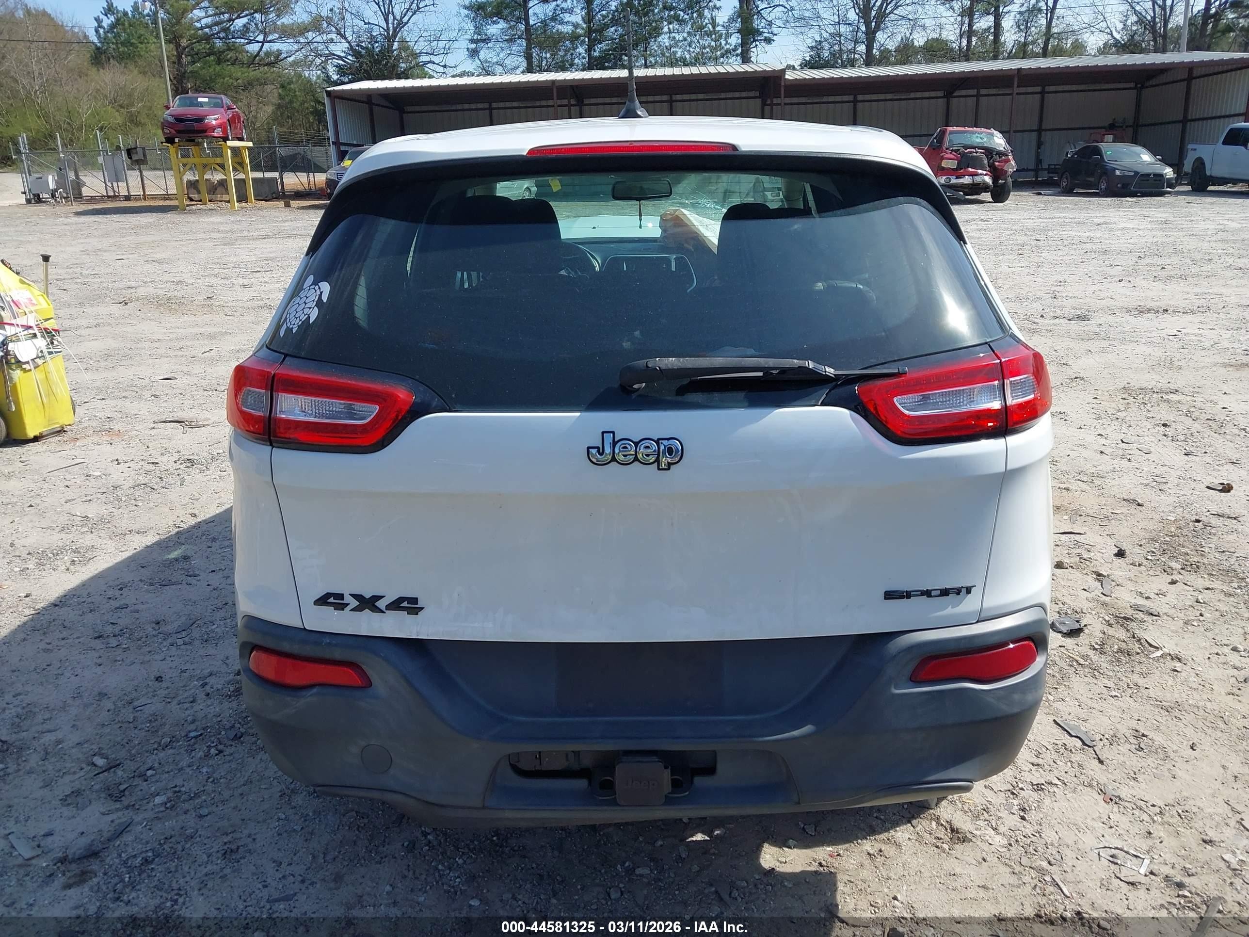 2014 Jeep Cherokee Sport Белый vin: 1C4PJMAB5EW191261