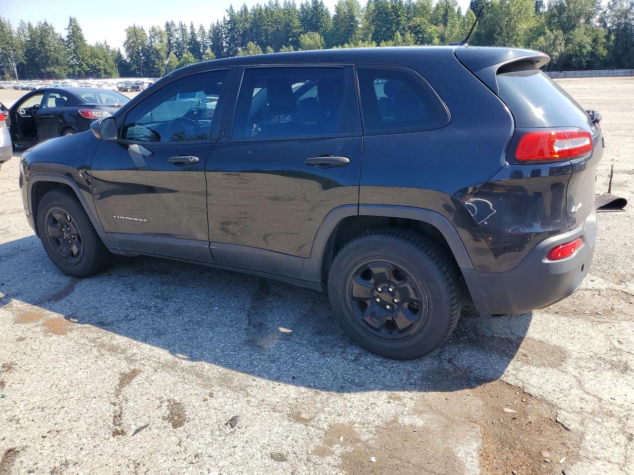 2014 Jeep Cherokee Sport Black vin: 1C4PJMAB5EW210245