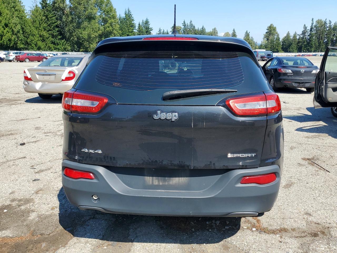 2014 Jeep Cherokee Sport Black vin: 1C4PJMAB5EW210245