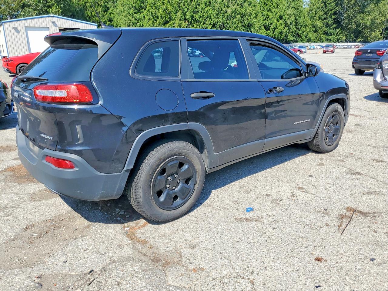 2014 Jeep Cherokee Sport Black vin: 1C4PJMAB5EW210245