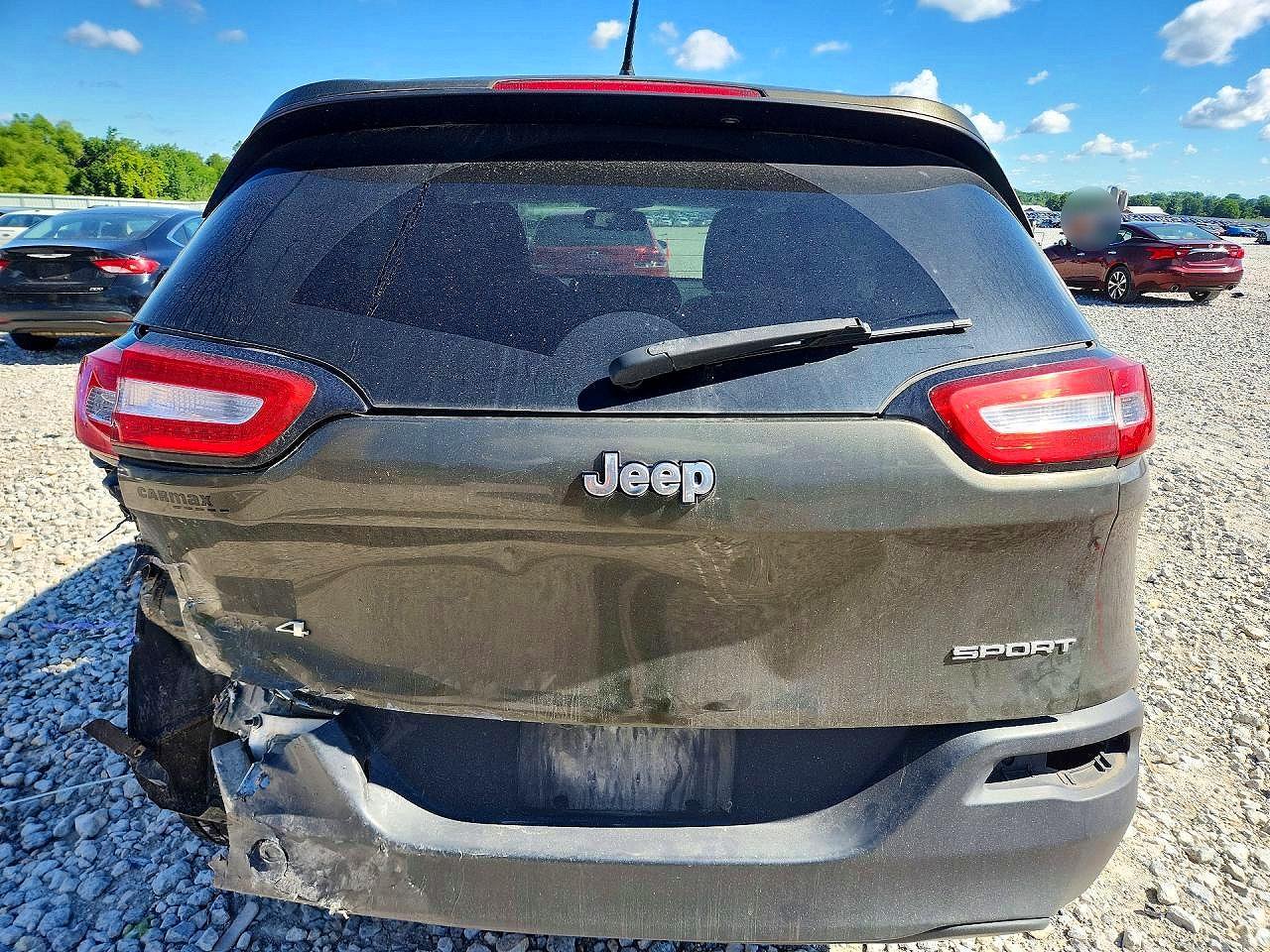 2014 Jeep Cherokee Sport Green vin: 1C4PJMAB5EW295796