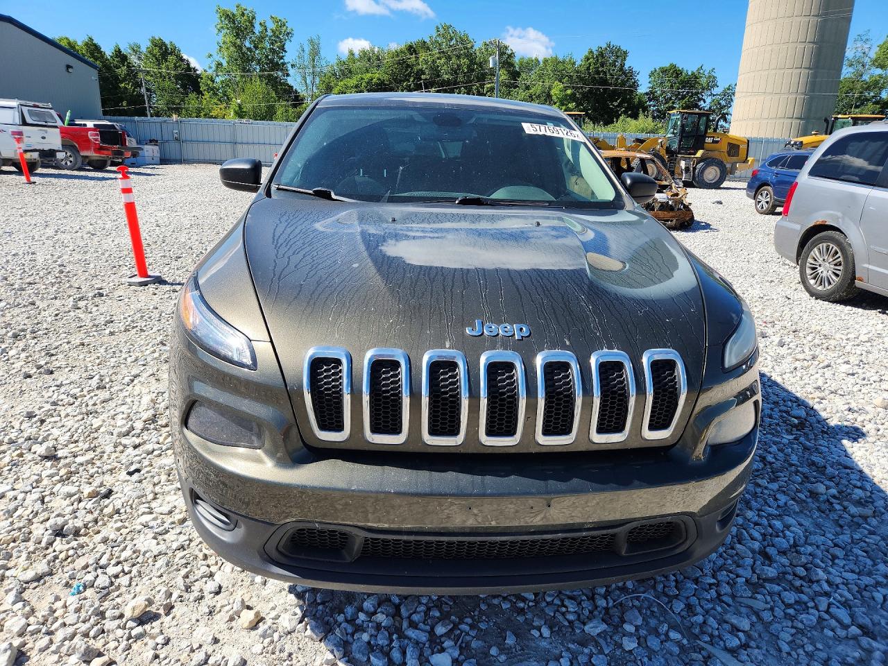 2014 Jeep Cherokee Sport Green vin: 1C4PJMAB5EW295796