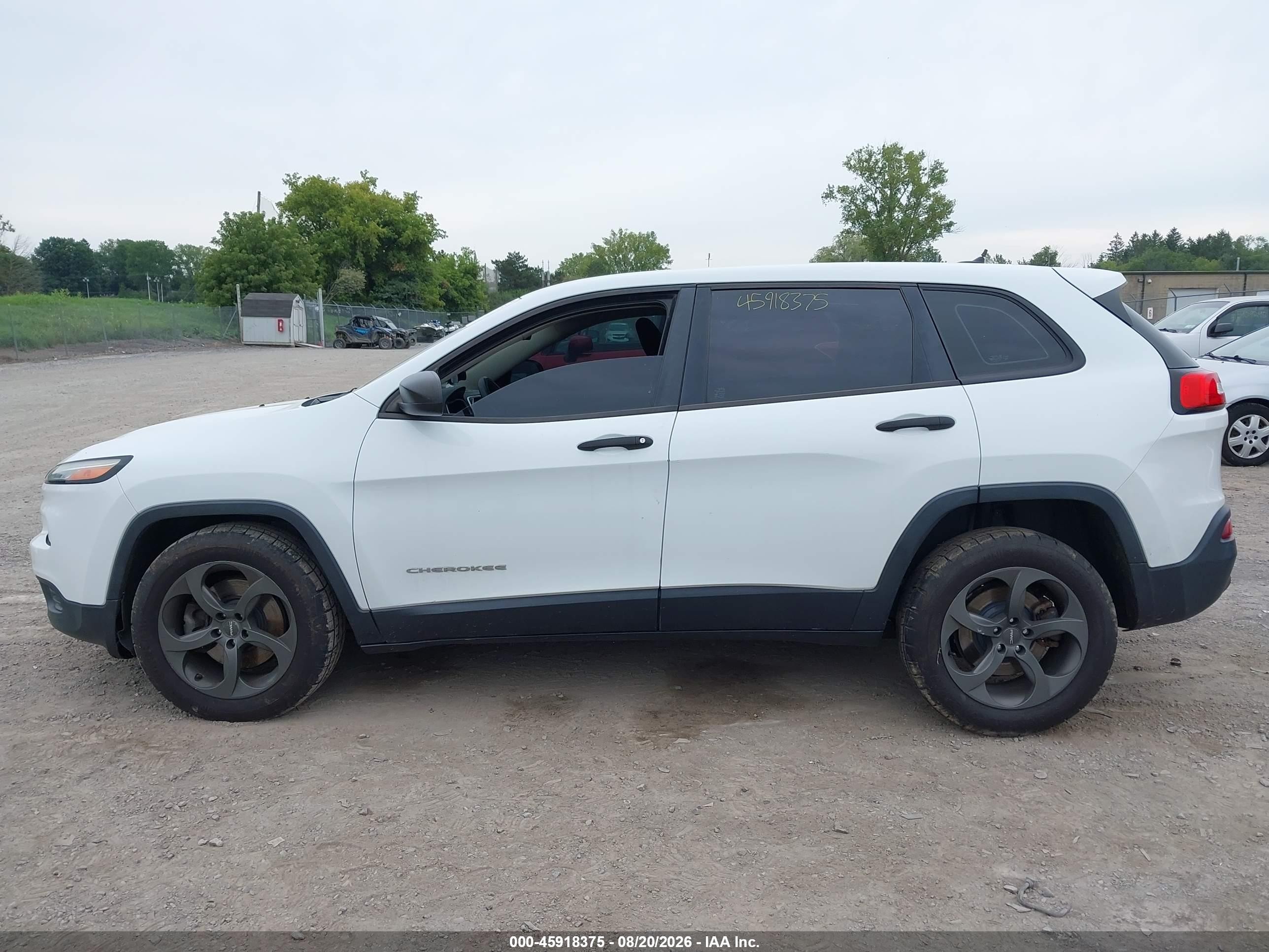 2014 Jeep Cherokee Sport Белый vin: 1C4PJMAB6EW121431