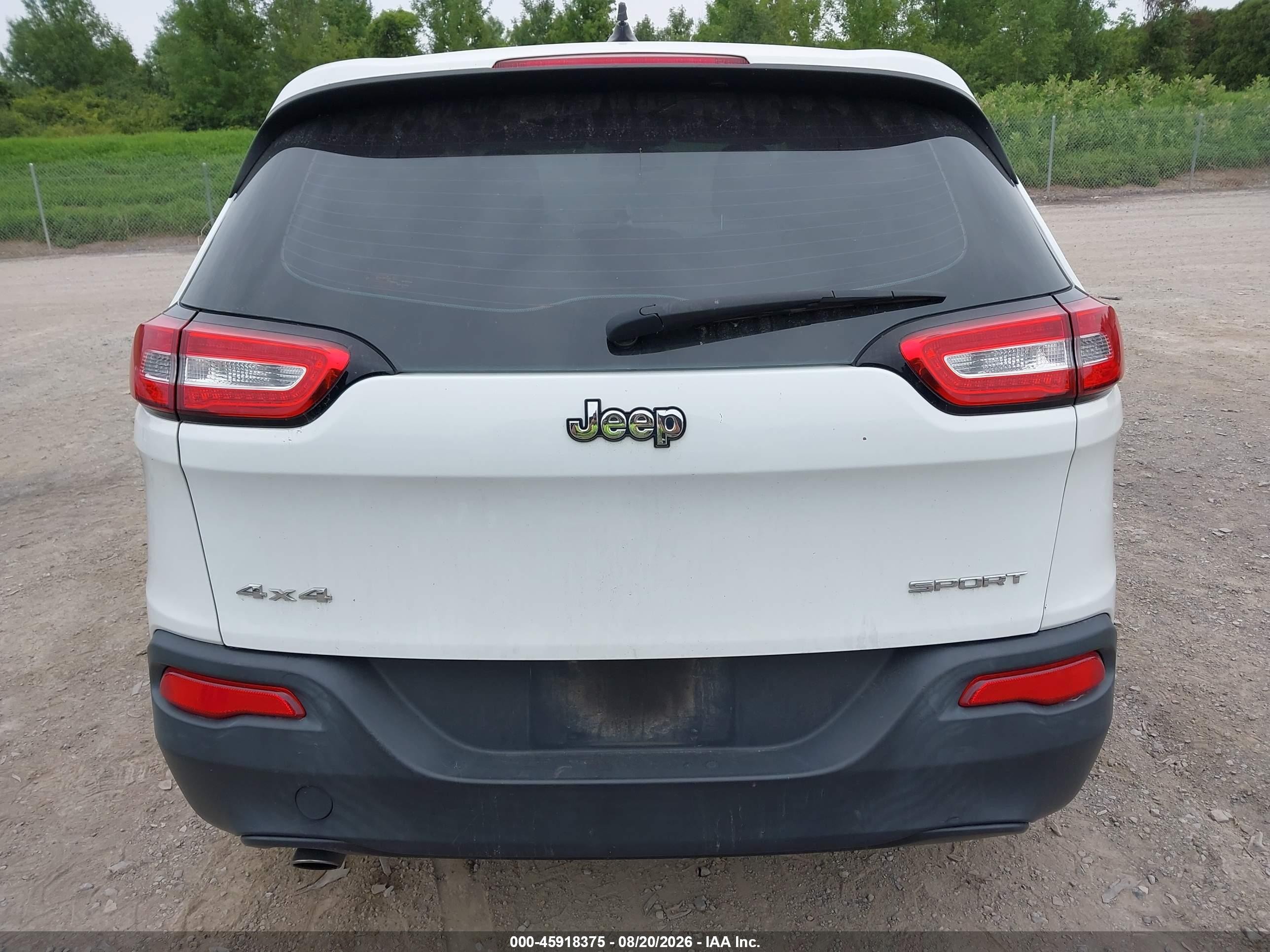 2014 Jeep Cherokee Sport Белый vin: 1C4PJMAB6EW121431