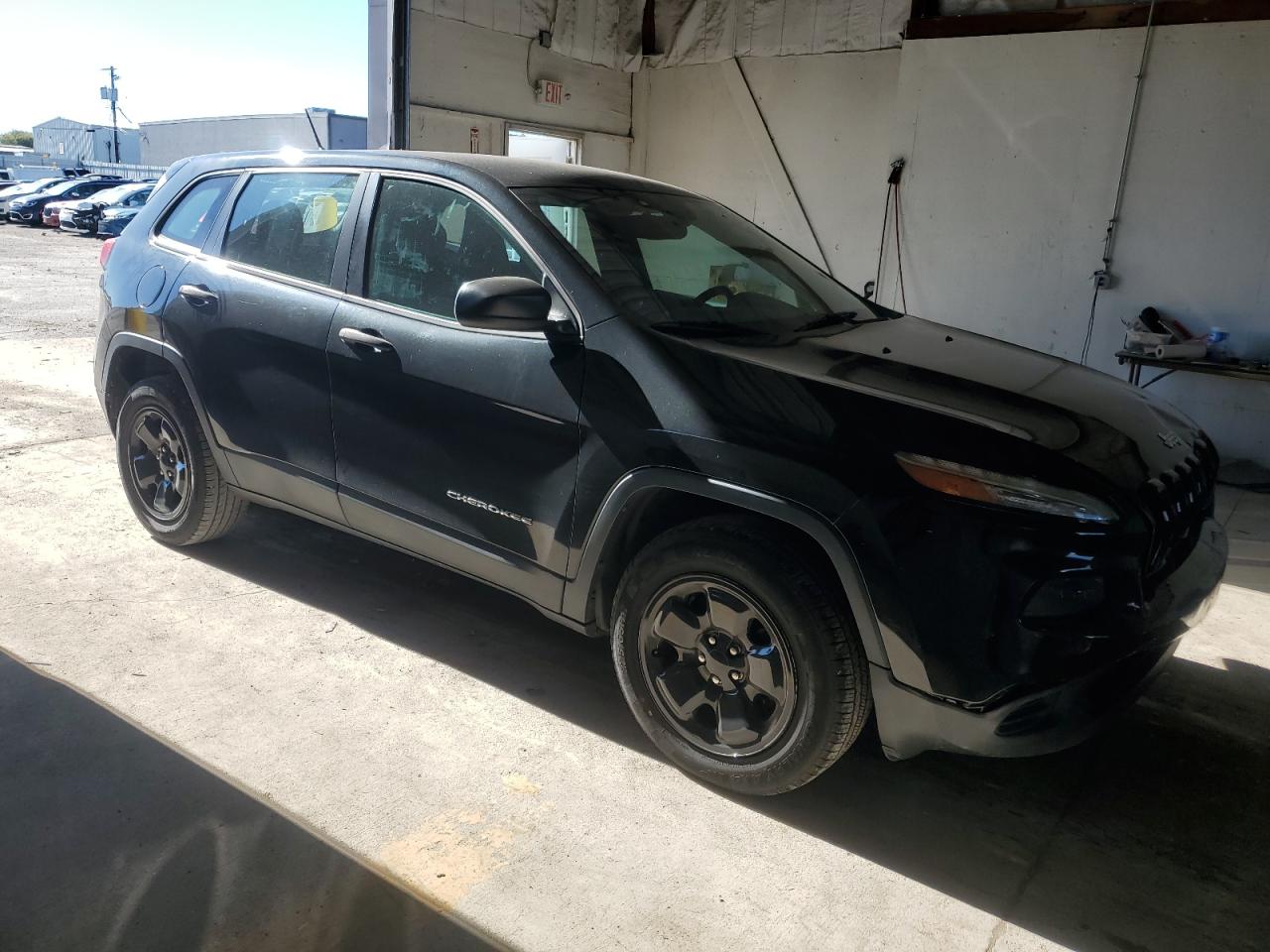 2014 Jeep Cherokee Sport Black vin: 1C4PJMAB6EW255811