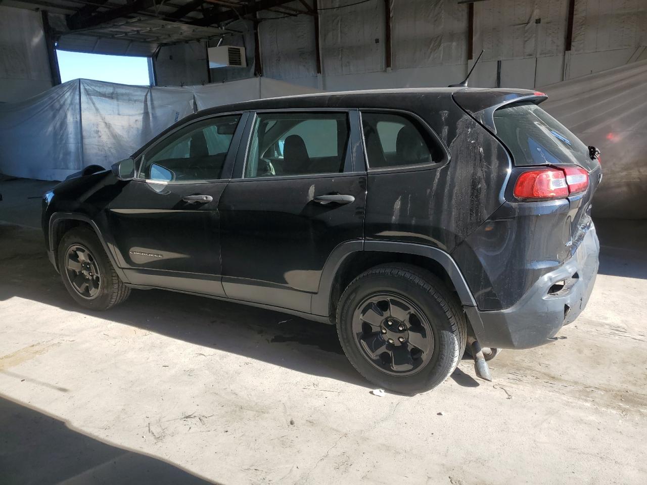 2014 Jeep Cherokee Sport Black vin: 1C4PJMAB6EW255811