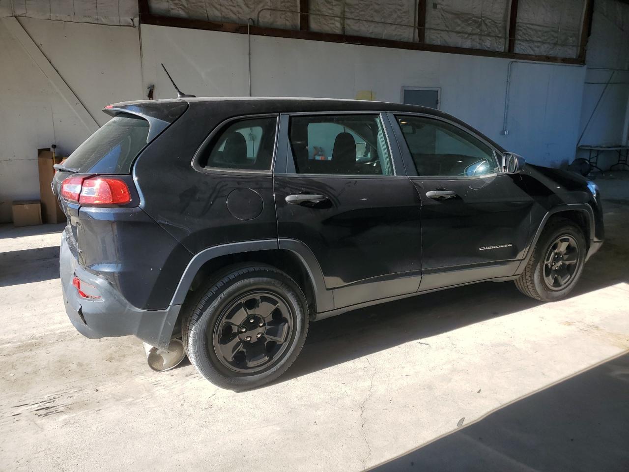 2014 Jeep Cherokee Sport Black vin: 1C4PJMAB6EW255811