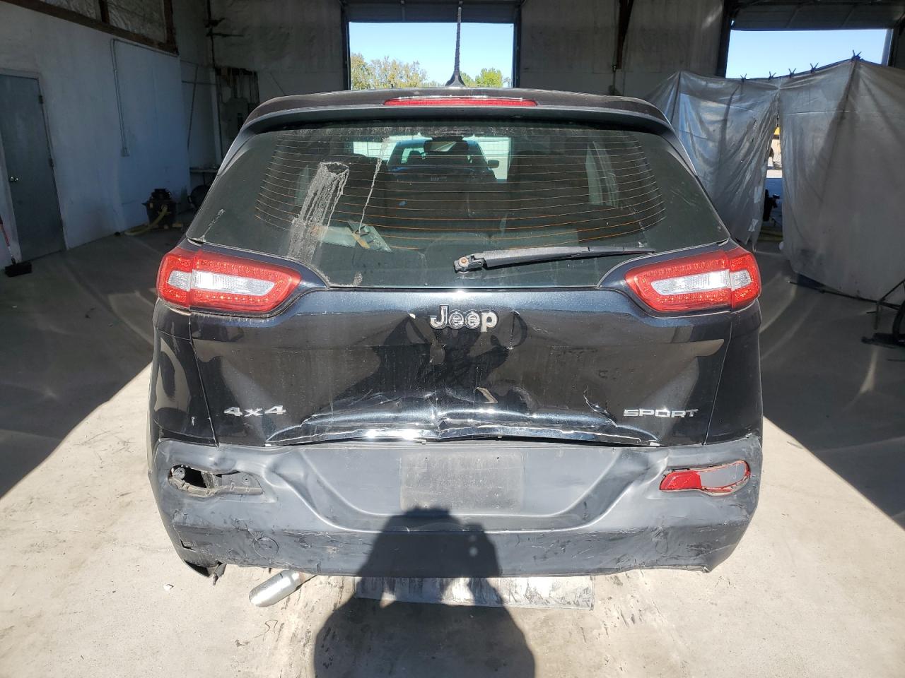 2014 Jeep Cherokee Sport Black vin: 1C4PJMAB6EW255811