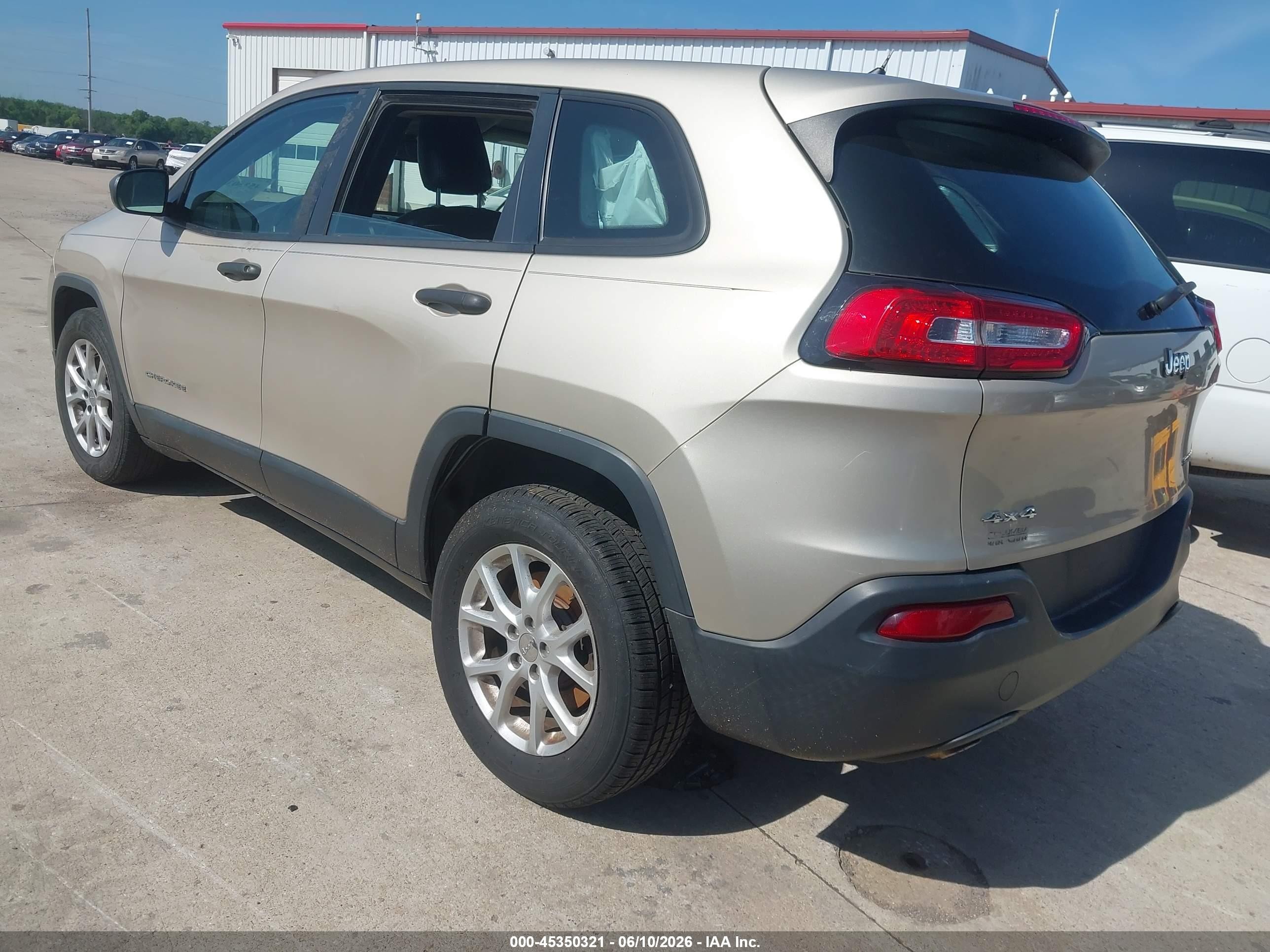 2015 Jeep Cherokee Sport Tan vin: 1C4PJMAB6FW571064