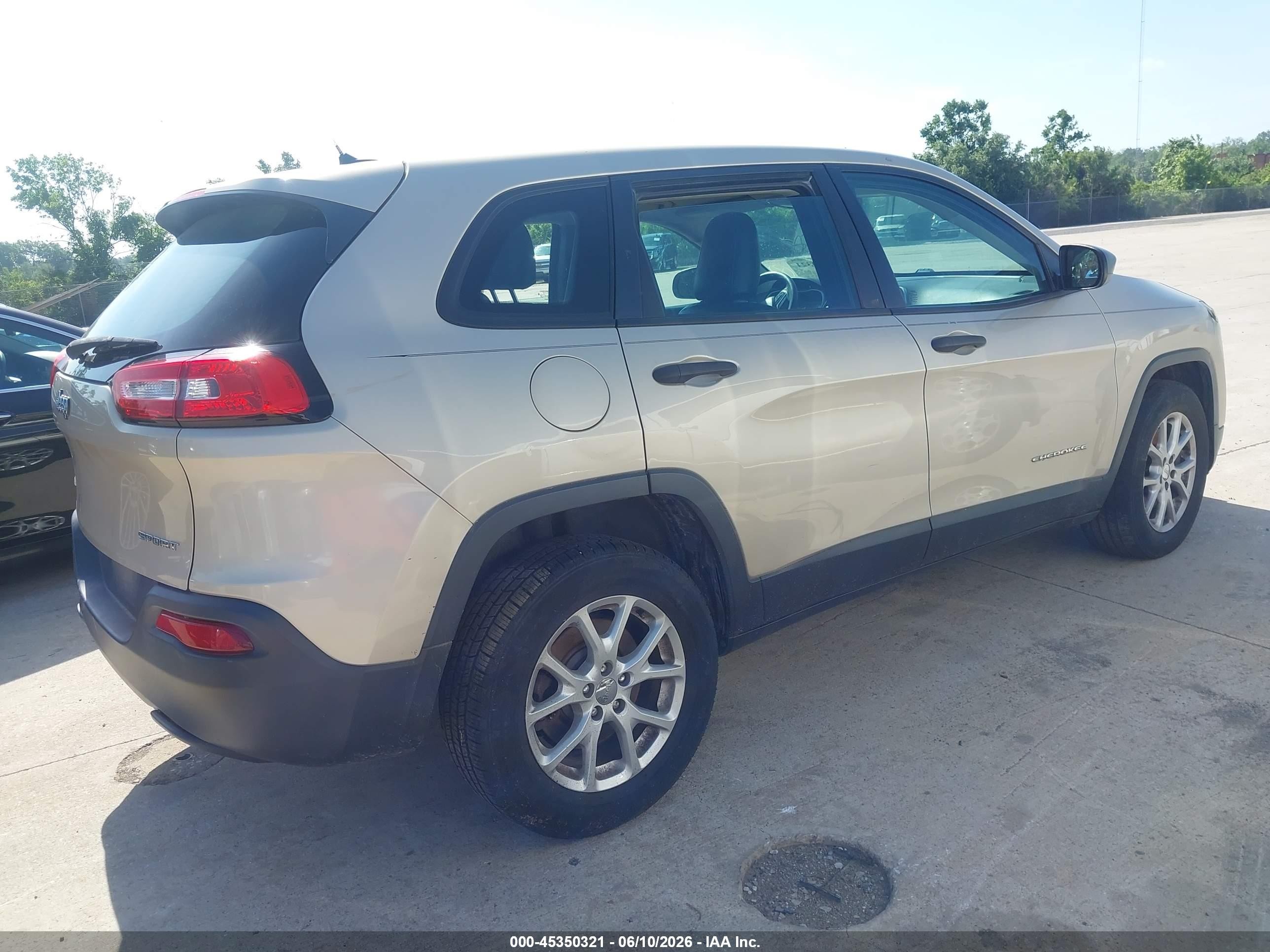2015 Jeep Cherokee Sport Tan vin: 1C4PJMAB6FW571064