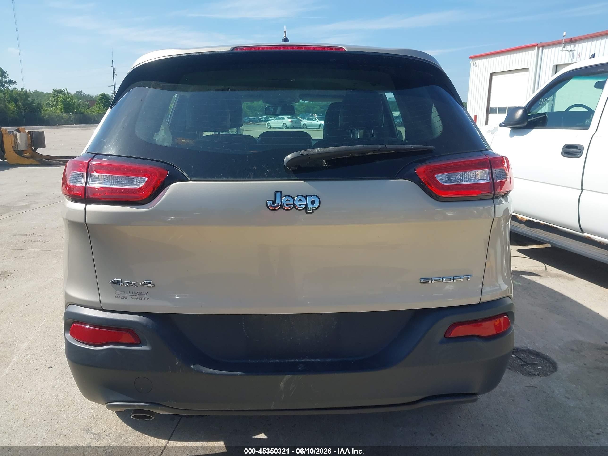 2015 Jeep Cherokee Sport Tan vin: 1C4PJMAB6FW571064