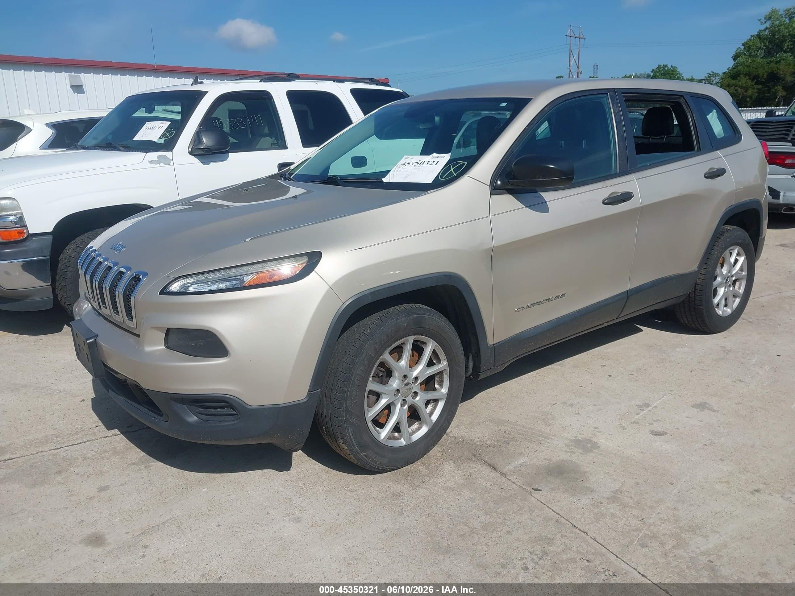 2015 Jeep Cherokee Sport Tan vin: 1C4PJMAB6FW571064