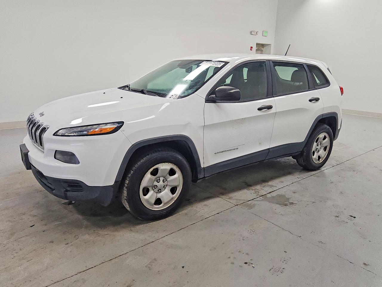 2015 Jeep Cherokee Sport White vin: 1C4PJMAB6FW792082