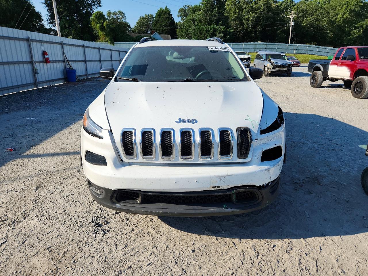2017 Jeep Cherokee Sport White vin: 1C4PJMAB6HW584688
