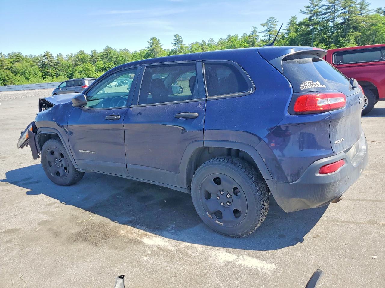2014 Jeep Cherokee Sport Blue vin: 1C4PJMAB7EW252982