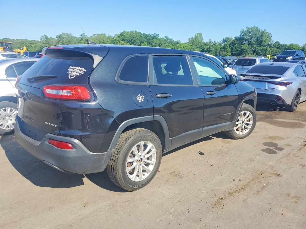 2014 Jeep Cherokee Sport Black vin: 1C4PJMAB7EW272990