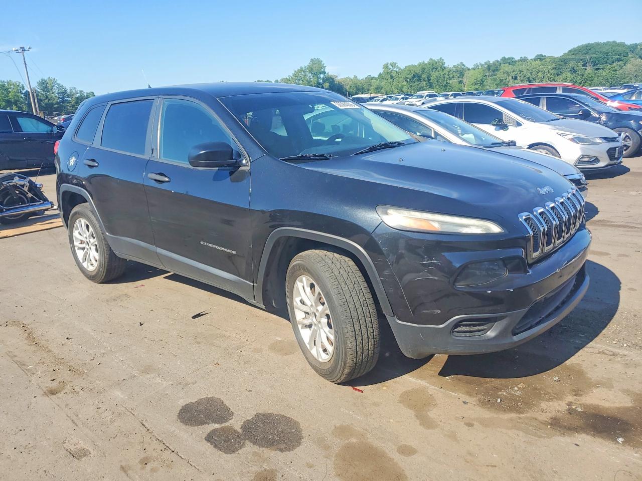 2014 Jeep Cherokee Sport Black vin: 1C4PJMAB7EW272990