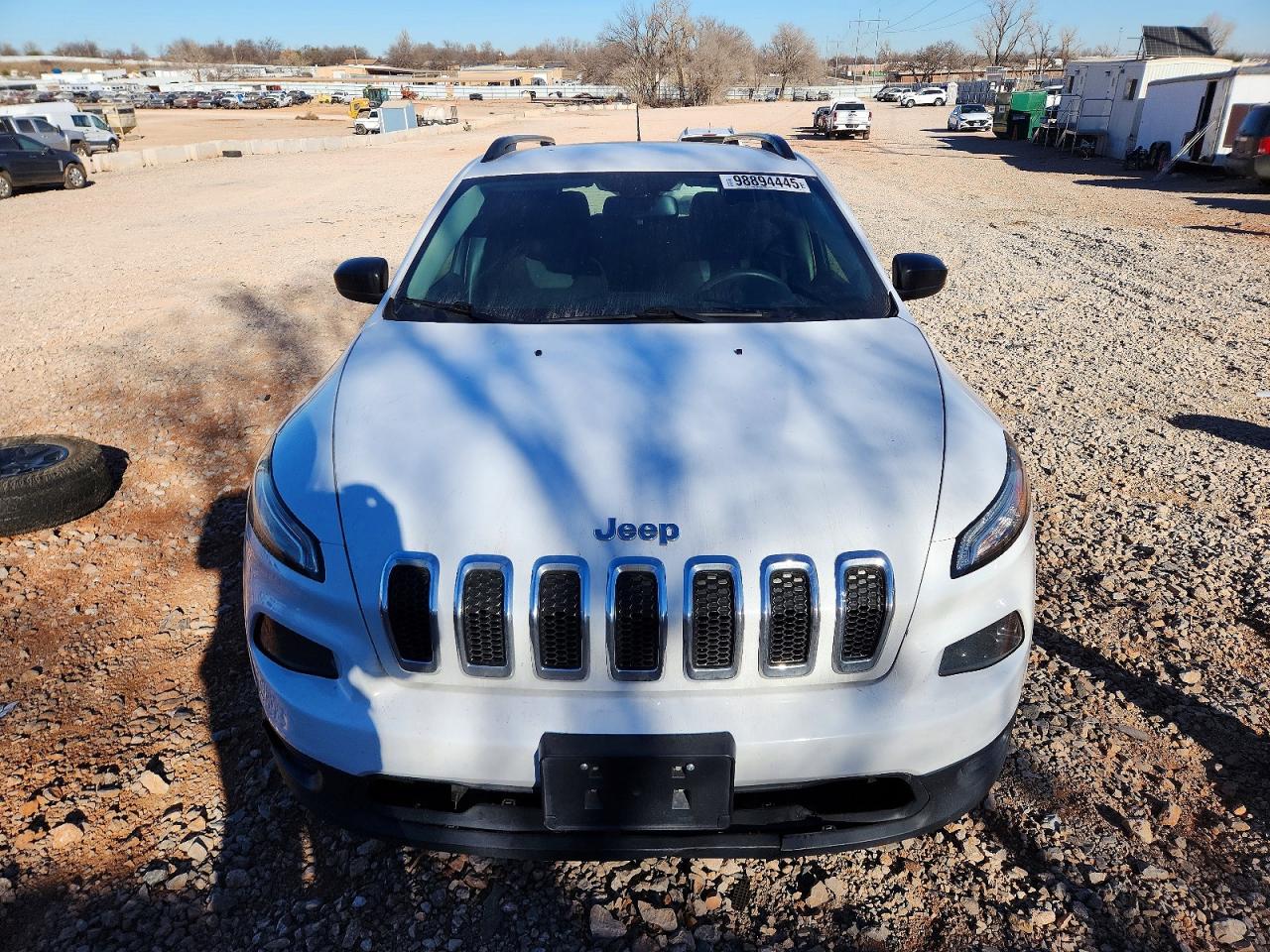 2015 Jeep Cherokee Sport White vin: 1C4PJMAB7FW764971