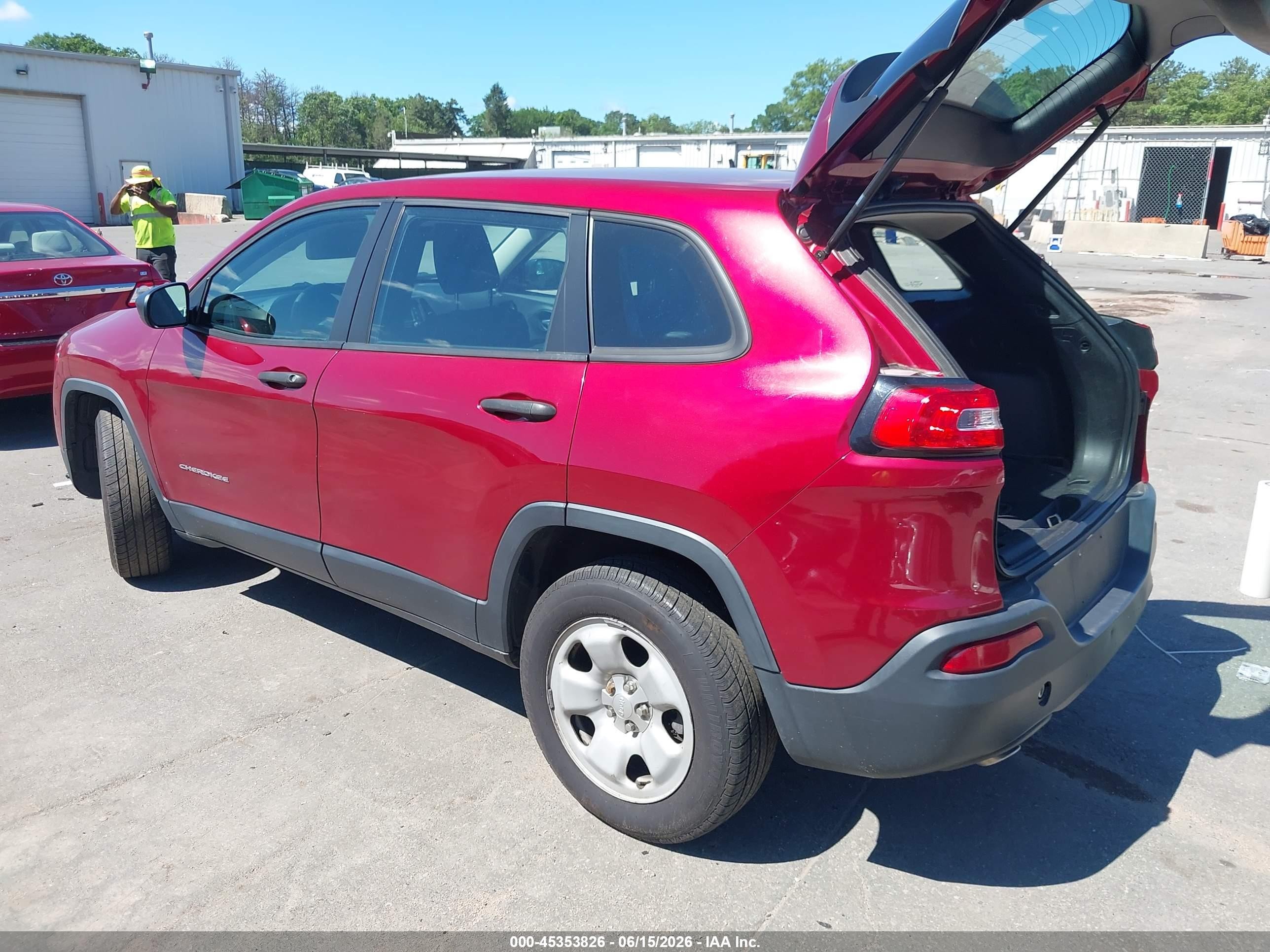 2014 Jeep Cherokee Sport Red vin: 1C4PJMAB8EW175314