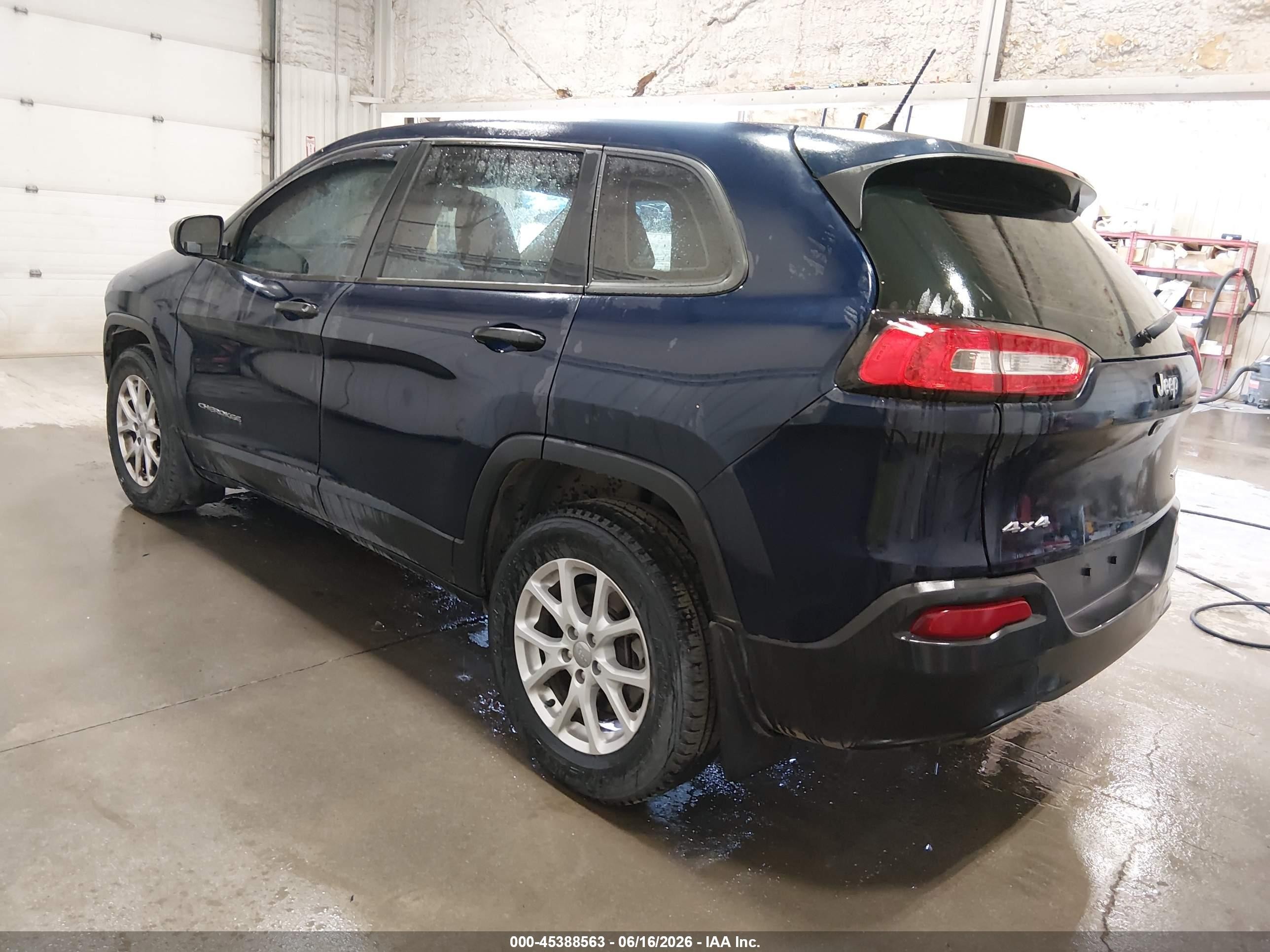 2014 Jeep Cherokee Sport Blue vin: 1C4PJMAB8EW215228