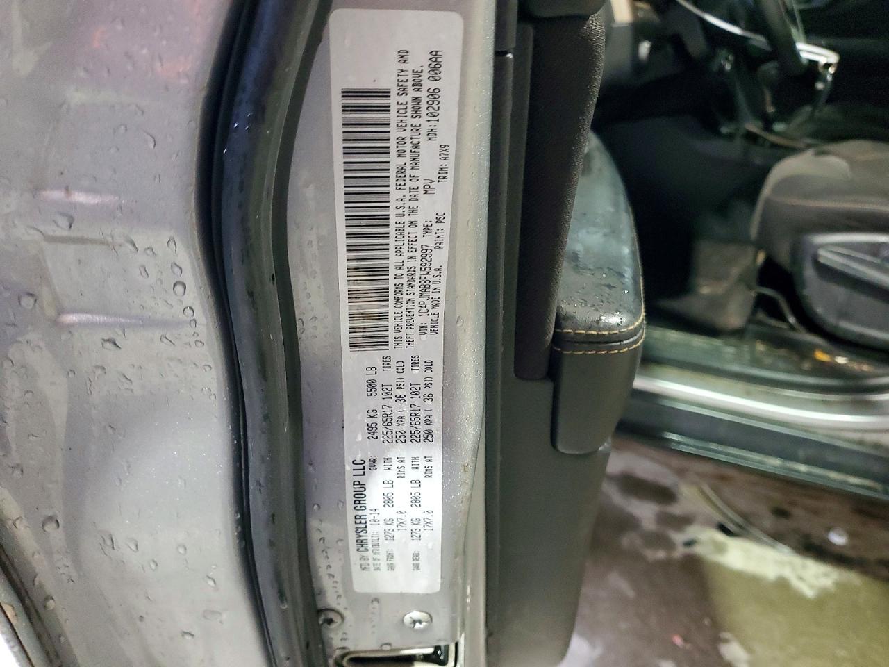 2015 Jeep Cherokee Sport Gray vin: 1C4PJMAB8FW592997