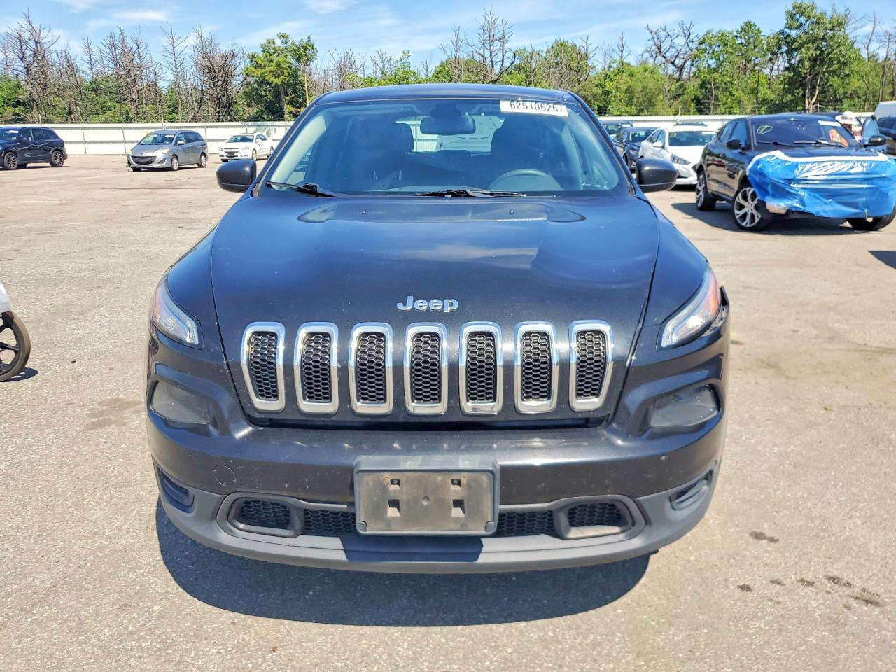 2015 Jeep Cherokee Sport Black vin: 1C4PJMAB8FW630471