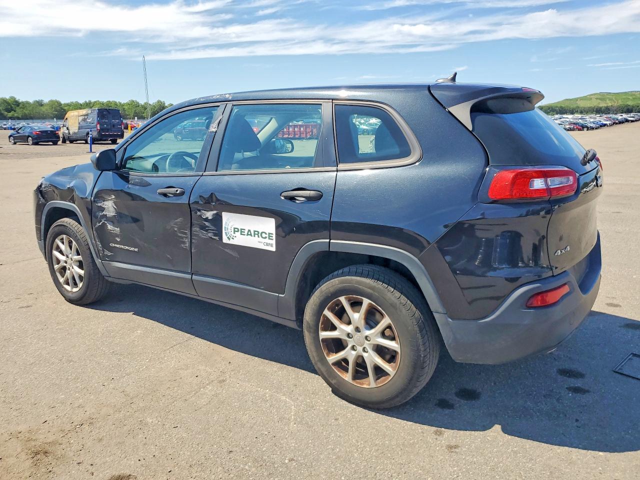 2015 Jeep Cherokee Sport Black vin: 1C4PJMAB8FW630471