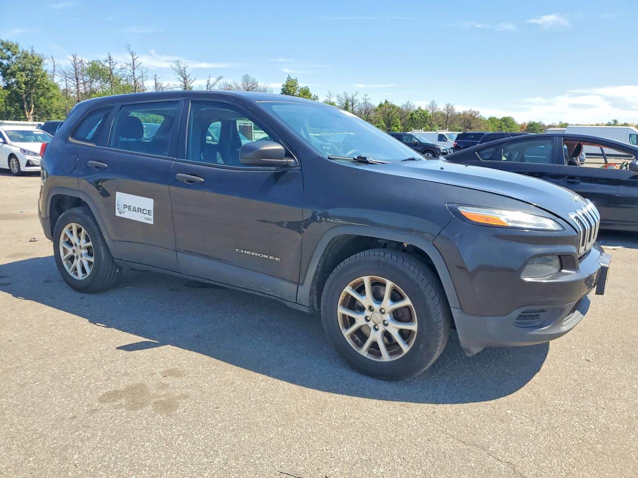 2015 Jeep Cherokee Sport Black vin: 1C4PJMAB8FW630471