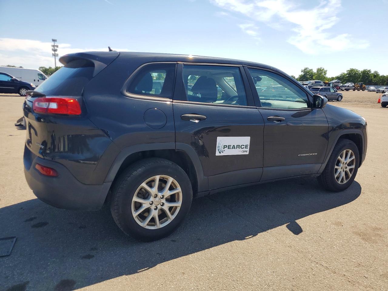 2015 Jeep Cherokee Sport Black vin: 1C4PJMAB8FW630471