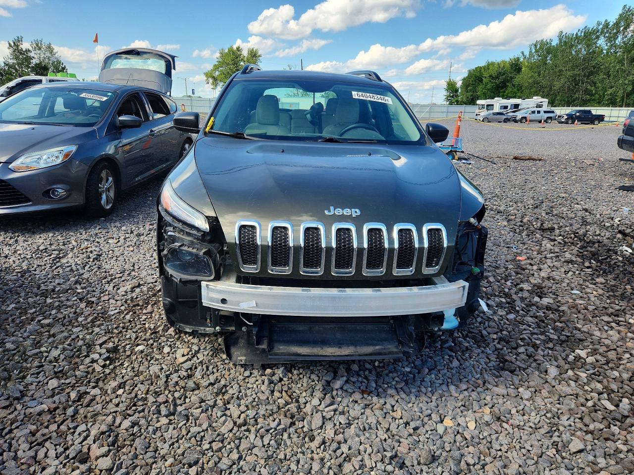 2015 Jeep Cherokee Sport Green vin: 1C4PJMAB8FW649778