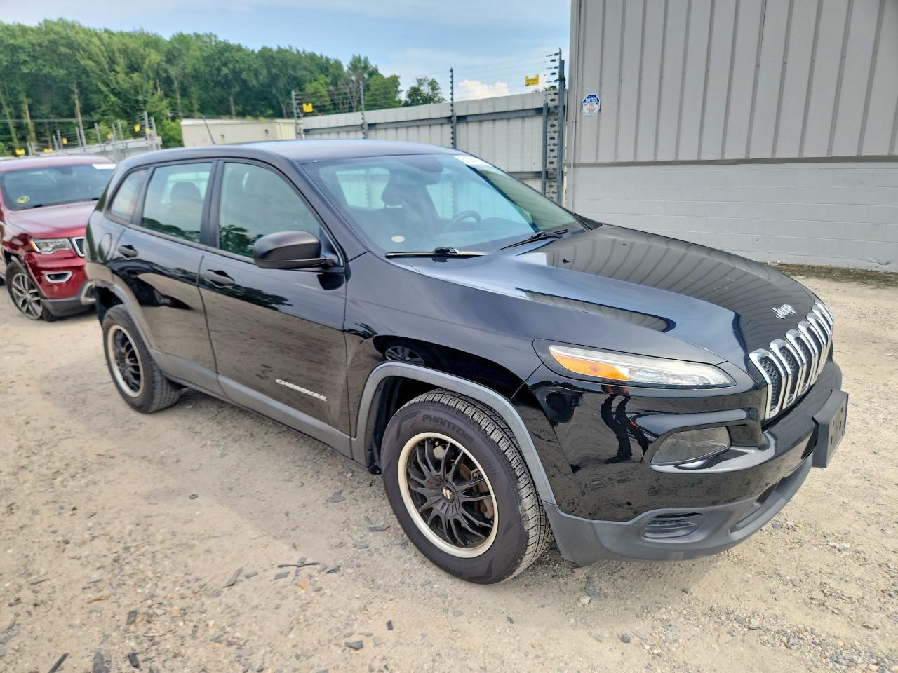 2015 Jeep Cherokee Sport Black vin: 1C4PJMAB8FW716363