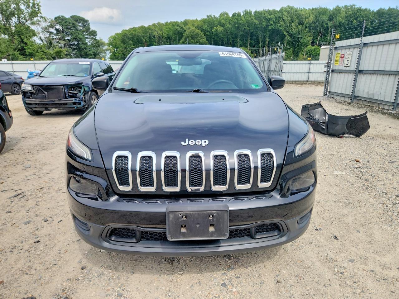 2015 Jeep Cherokee Sport Black vin: 1C4PJMAB8FW716363