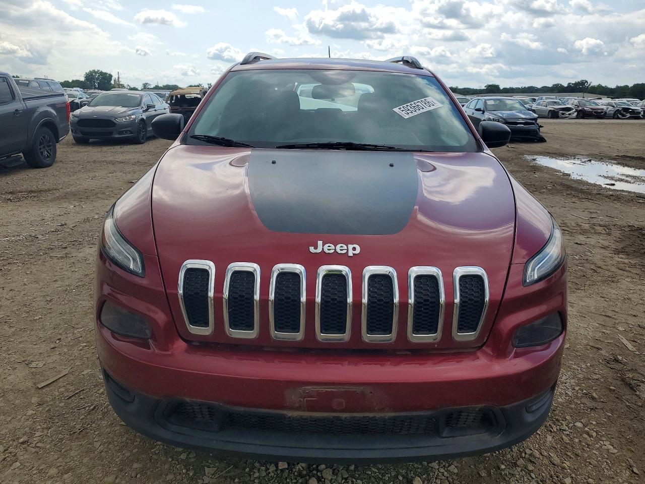 2015 Jeep Cherokee Sport Red vin: 1C4PJMAB8FW762923