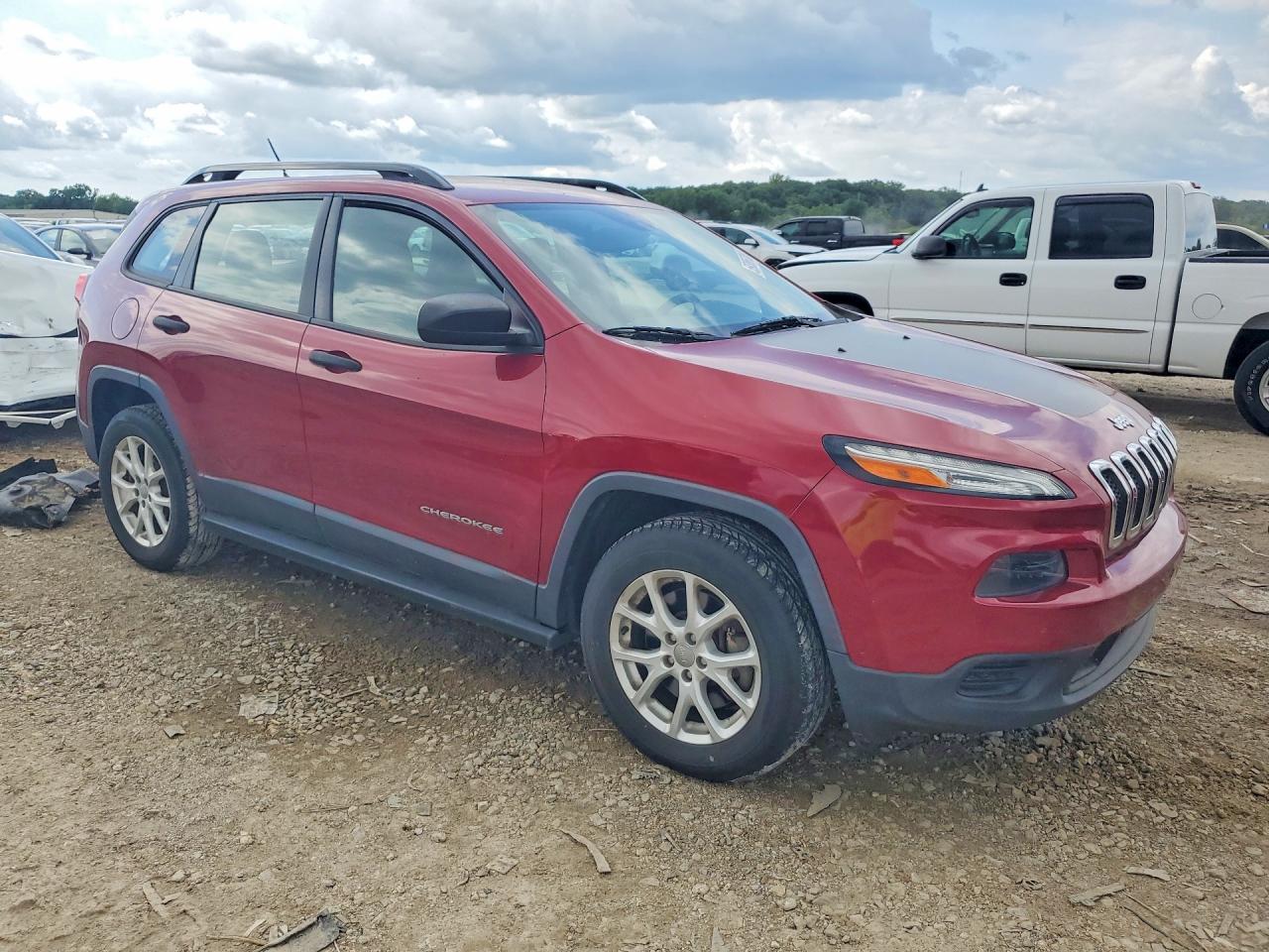 2015 Jeep Cherokee Sport Red vin: 1C4PJMAB8FW762923
