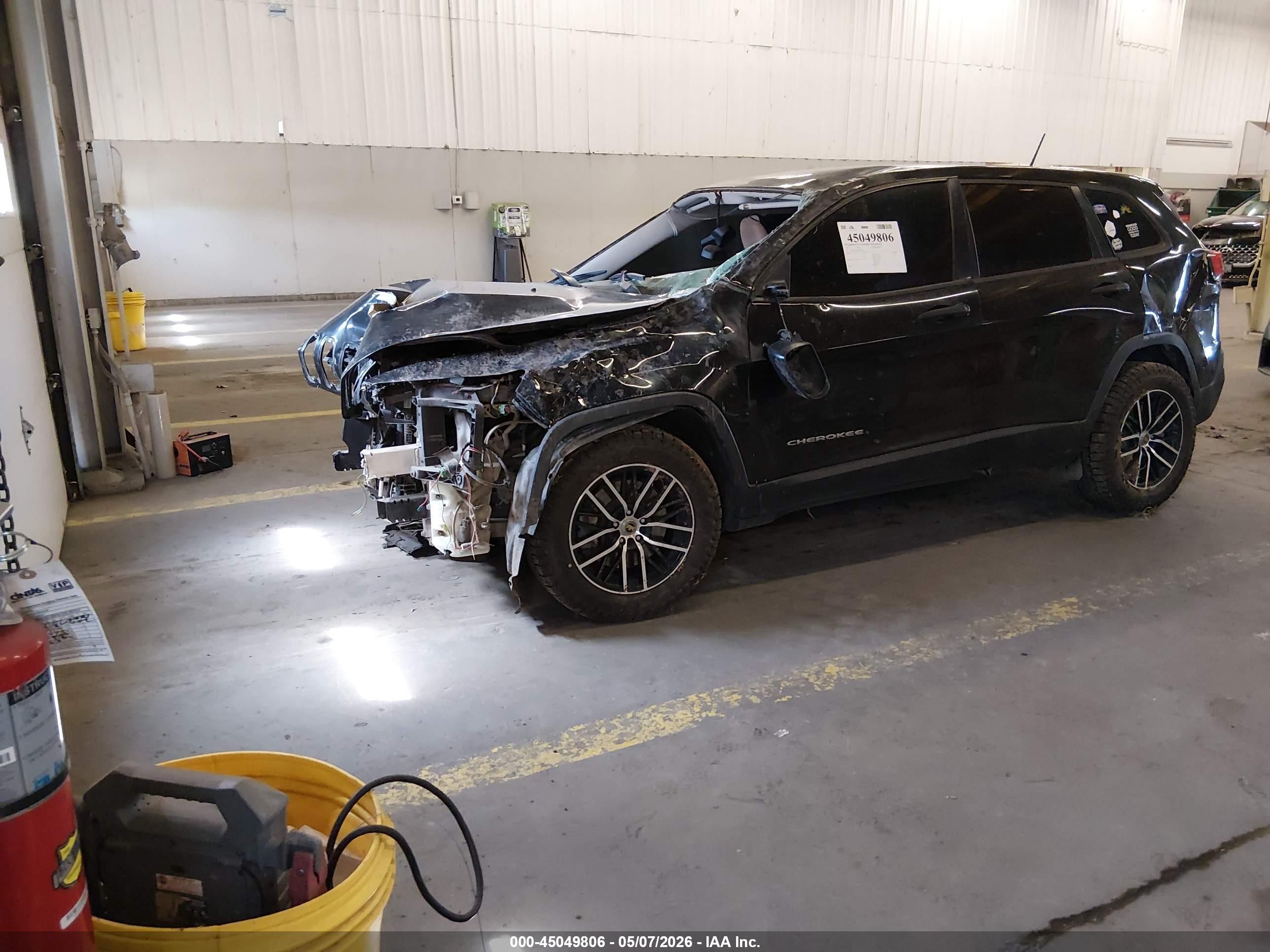 2015 Jeep Cherokee Sport Black vin: 1C4PJMAB8FW792097
