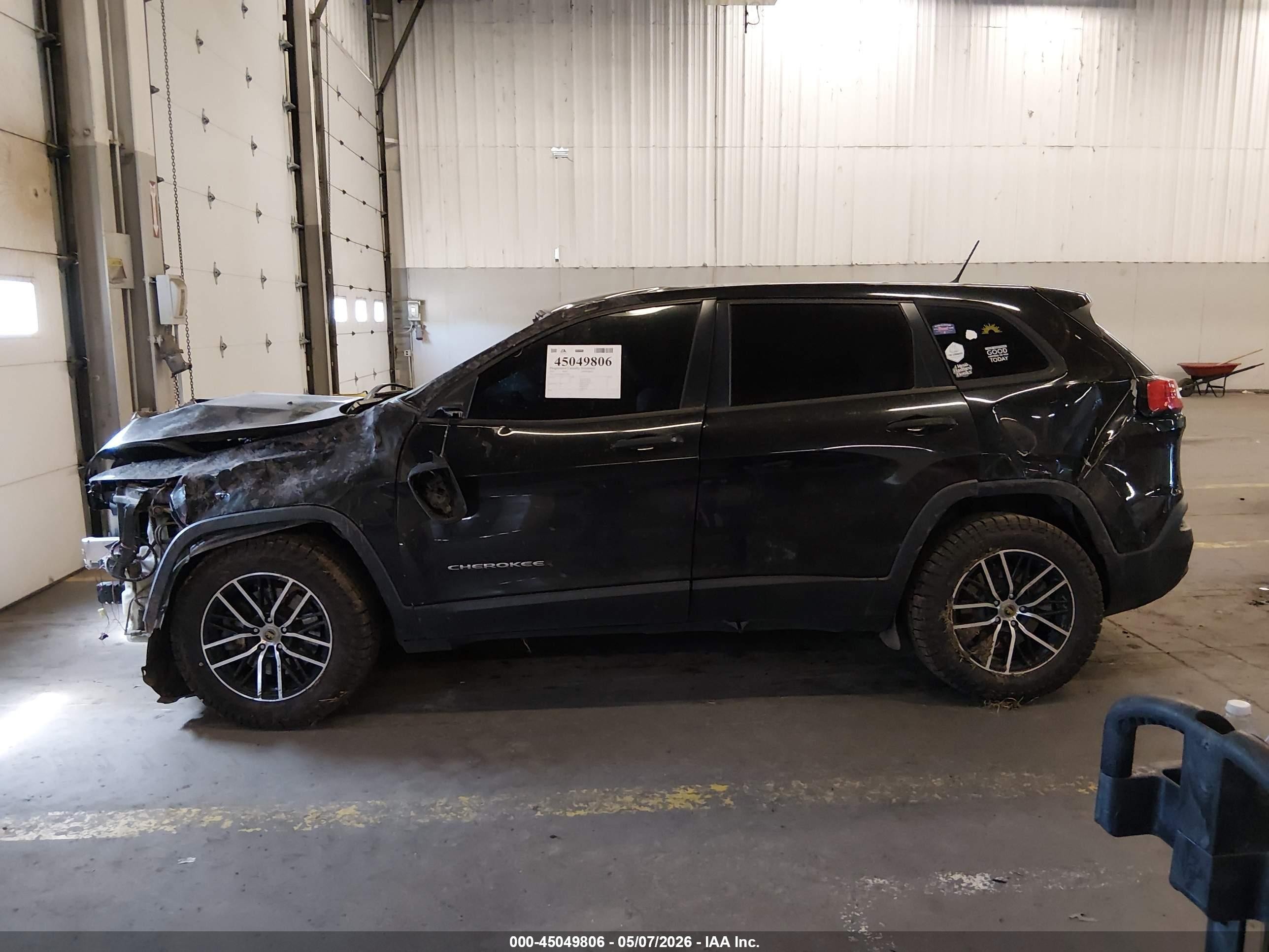 2015 Jeep Cherokee Sport Black vin: 1C4PJMAB8FW792097