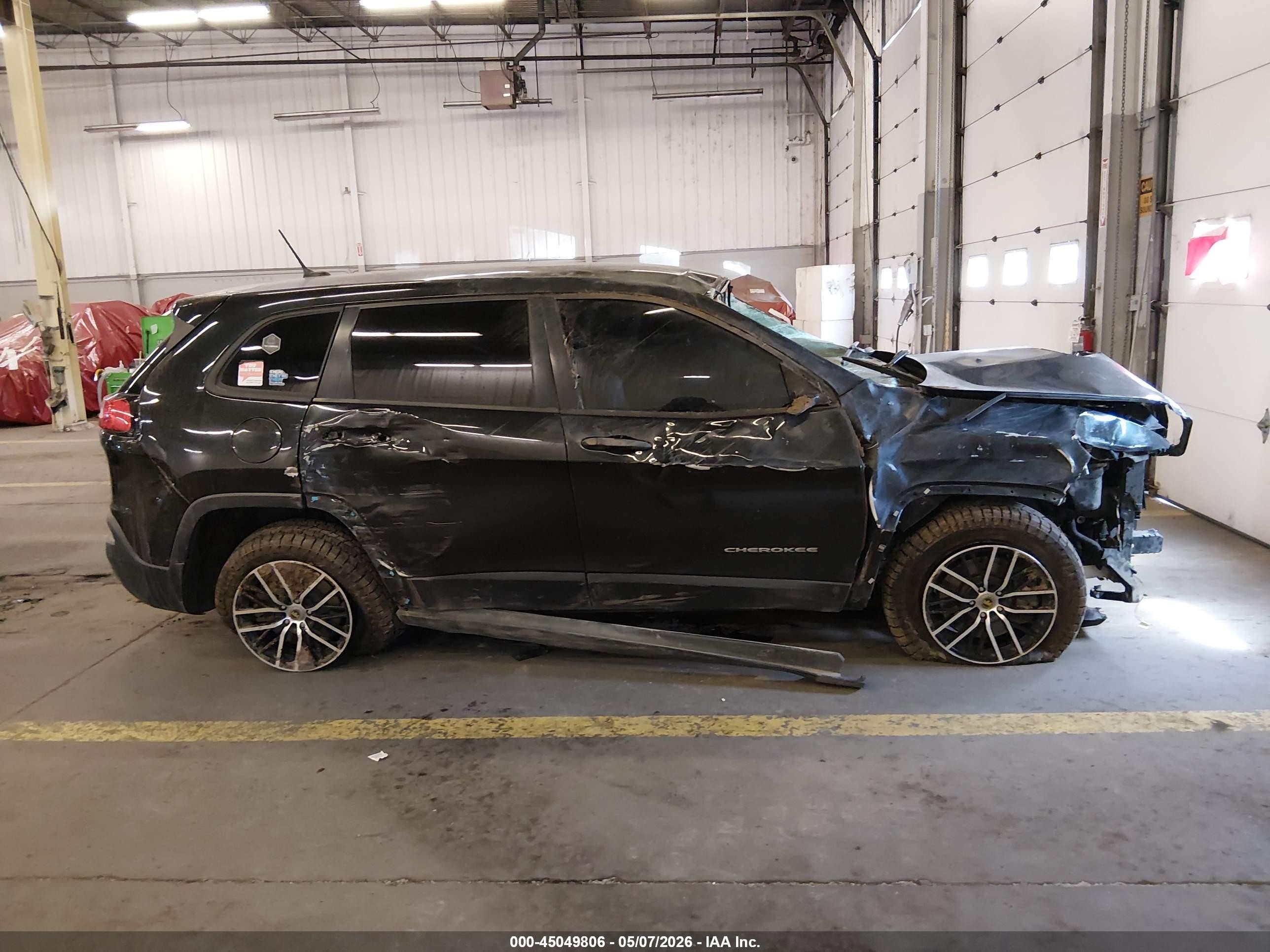 2015 Jeep Cherokee Sport Black vin: 1C4PJMAB8FW792097