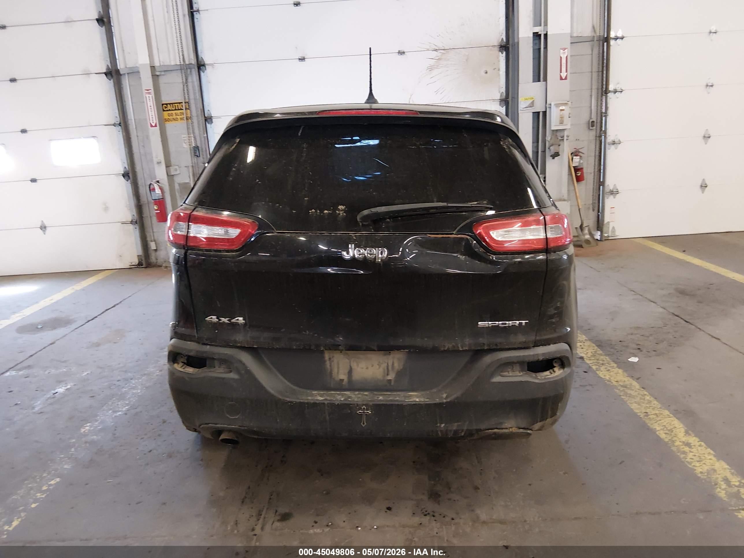 2015 Jeep Cherokee Sport Black vin: 1C4PJMAB8FW792097